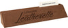 Dark Brown Leatherette Desk Wedge Nameplate with Business Card Holder [NPJLW-2310]