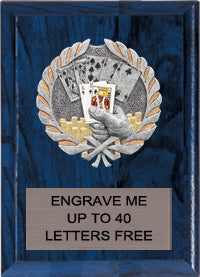 5"x7" Texas Hold'em Millennium Plaque [PMC57-PK]