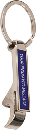 Metal Bottle Opener Key Chain- Blue [BOKC122-BLU]