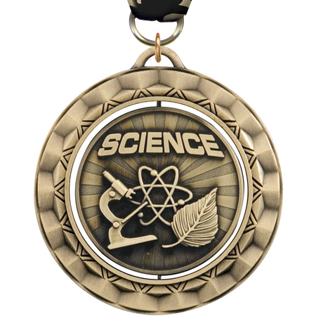 2 5/16" Science Spinning Medal [MSPN-SE]
