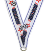 7/8 x 30 in. Soccer Star Neck Ribbon [NKRB-1011]