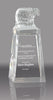 Crystal Tower Eagle Bust Award [CF68-8-EG-X]