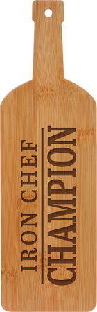 Bamboo Wine Bottle Shaped Cutting Board - 12.5 inch [CBP119-12]