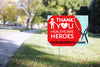 Thank You Healthcare Heroes Yard Sign - 24 x 18 inch [YS2418-CRNV-MED]