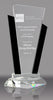 Crystal Marquee with Black Uprights Award - 9 inch [CF2-9-BLK-X]