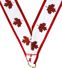 7/8 x 30 in. Canada Neck Ribbon [NKRB-1058]