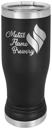 14 oz. Polar Camel Pilsner Tumbler w/Lid - Black [PCJ9-42]