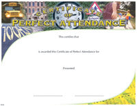 Full Color Certificates: Perfect Attendance  [CCT103]