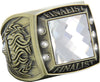 Finalist Championship Ring with Clear Center Stone- Gold [RGSJ-G-FIN-CLR]