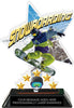 Snowboarding Shattered Star Colorix Acrylic Trophy- 7 inch [TACR7-STR-SNWBRD-Q]
