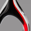 Black & Red Flame Art Glass 13