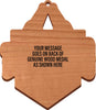 Custom Color-Engraving Combo Wood Medal- 3.75 inch [MXWC375]