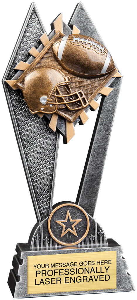 Football Sun Ray Trophy - 8 inch [RJSR-8-FB]