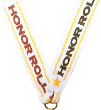 7/8 x 30 in. Honor Roll Neck Ribbon [NKRB-1038]