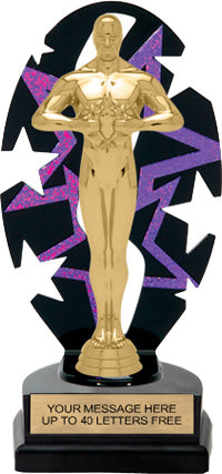 Purple Star Rhythm Backdrop Trophy [T7SR8-PU]