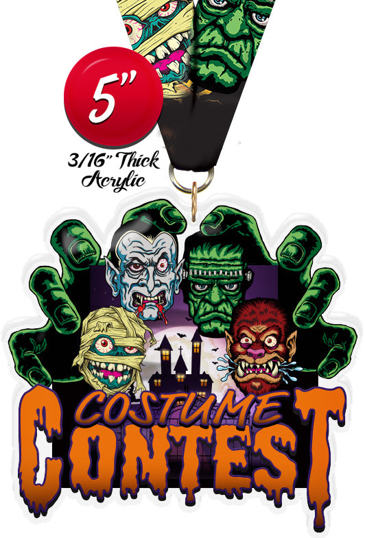 Halloween Costume Contest Colorix-M Acrylic Medal [MACR5-HLWN-COCO-Q]