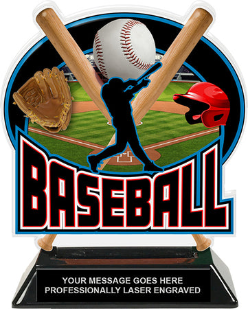 Baseball Colorix-T Acrylic Trophy - 6.25 inch [TACR6-BS-Q]