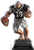 Beast Football Choose Your Number Acrylic Trophy - 10 inch Black [TACR10-BST-FB-BLK-Q]