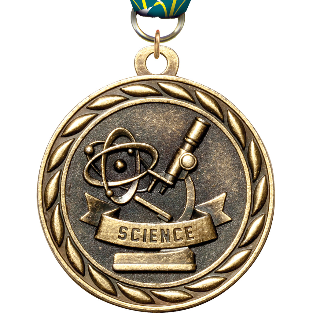 2" Science Scholastic Medal- Gold [MM3KN2-SE]