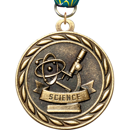 2" Science Scholastic Medal- Gold [MM3KN2-SE]