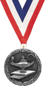 Lamp Of Knowledge M2CX Medal - Silver [M2CX-KN-S]