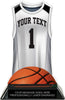 Basketball Jersey Colorix-T Acrylic Trophy- White [TACR7-JSY-BK-WHT-Q]