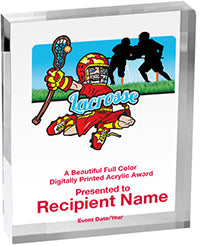 Lacrosse Vibrix Acrylic Awards [3/4 inch thick]