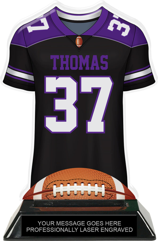 Football Jersey Colorix-T Acrylic Trophy- Purple [TACR7-JSY-FB-PRP-Q]