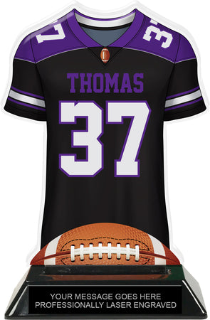Football Jersey Colorix-T Acrylic Trophy- Purple [TACR7-JSY-FB-PRP-Q]