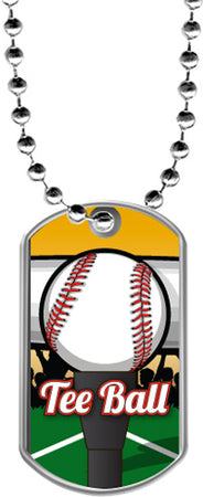 Tee Ball Dog Tags [DTLAM2-TEEBL]