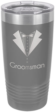 Polar Camel 20 oz. Ringneck Dark Gray Vacuum Insulated Tumbler w/Clear Lid [TVIJ210]