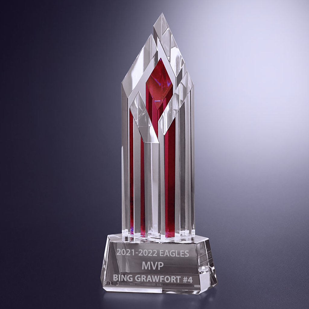 Halifax Ruby Crystal Award - 9 inch [CD7190-9]