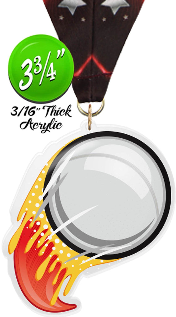 Beer Pong Splatters Colorix-M Acrylic Medal [MACR375-SPLT-BRPNG-Q]