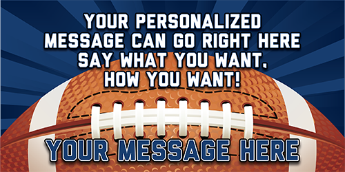 Football 4 x 8 Vinyl Banner- Rays [VB-FB-RAY-48]