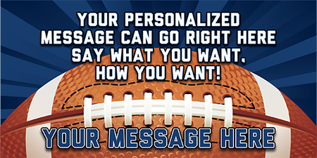 Football 4 x 8 Vinyl Banner- Rays [VB-FB-RAY-48]