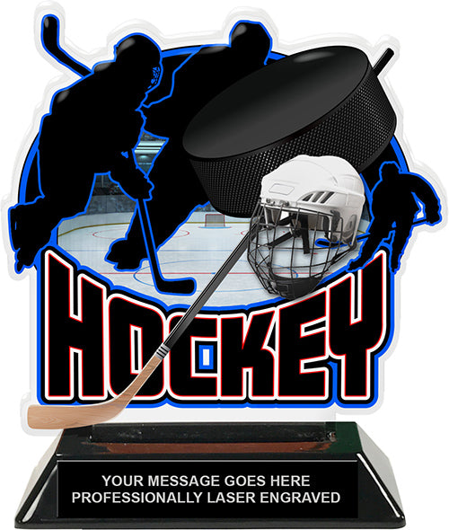 Hockey Colorix-T Acrylic Trophy - 6.25 inch [TACR6-HK-Q]