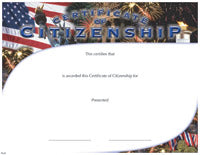 Full Color Certificates: Citizenship  [CCT123]