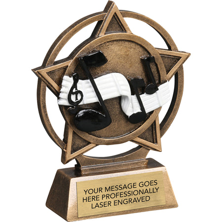 Music Orbit - 4.5" Resin Sculpture Trophy [RPORB-MC]