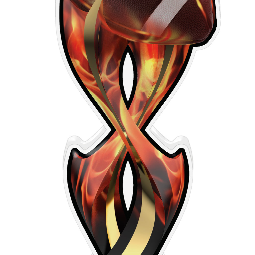 Football Tribal Flames Colorix-T Acrylic Trophies