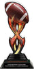 Football Tribal Flames Acrylic Trophy- 10 inch [TACR10-TF-FB-Q]