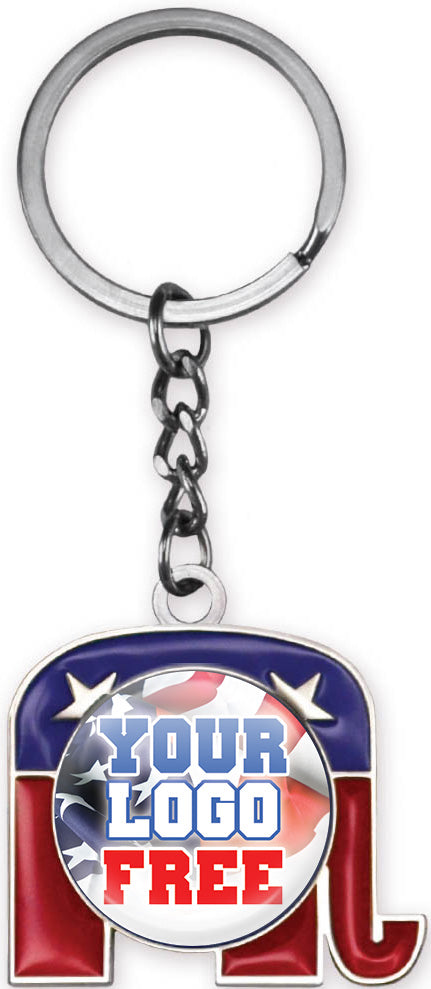 Custom Elephant Keytag with Split Ring [KXYCN25]