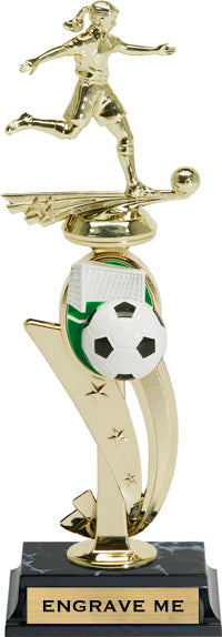 Soccer Color Scene Trophy - Female [TSPB-SCF]