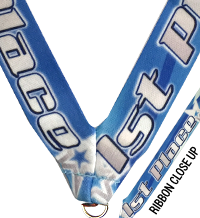 7/8 x 30 in. 1st Place Sublimated Neck Ribbon [NKRB-4049]