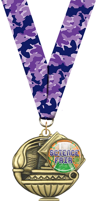 2" Science Fair Insert Academic Medal [MAP2-i-SEFR]