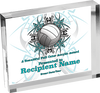 Volleyball Horizontal Vibrix Acrylic Award [A43BH-VB]