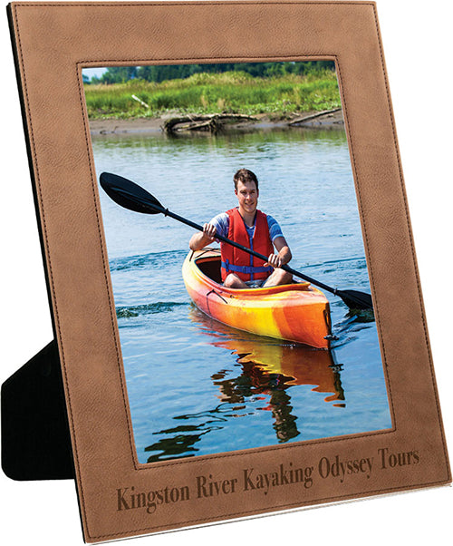 10.75 x 12.75 Dark Brown Laserable Leatherette Picture Frame [PLLF810-2810]