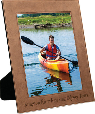 10.75 x 12.75 Dark Brown Laserable Leatherette Picture Frame [PLLF810-2810]
