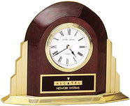 Art Deco Clock with Gold Tone Metal Base [TDC874]