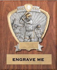 Softball Sport Legend Shield Plaque 9"x12" [P9RSLS-SB]