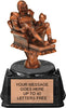 Bronze Finish Armchair Fantasy Football Resin Trophy [RFFB7-FFB-B]